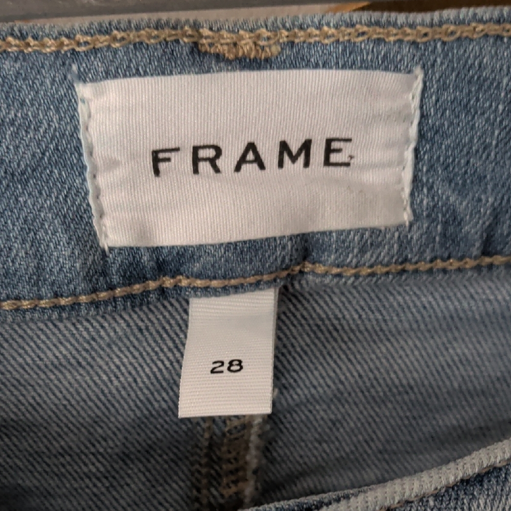 FRAME Palazzo Light Blue Denim Jeans
